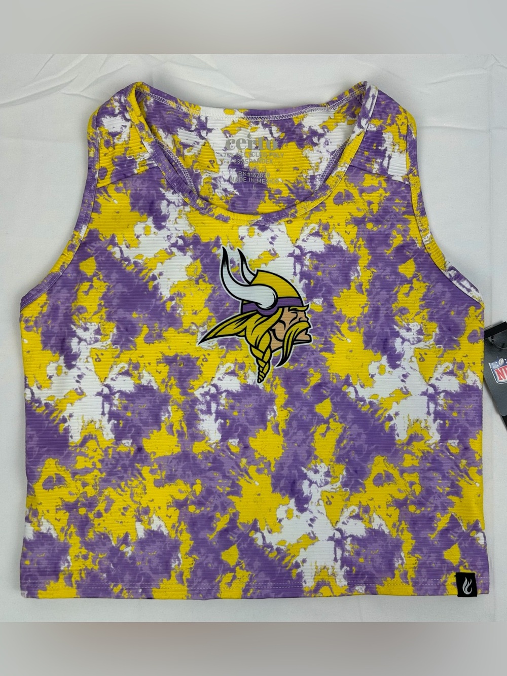 *NEW* NFL Minnesota Vikings Certo Crop Fitted Tank Women’s Large